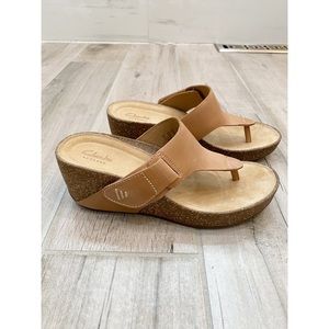 Clarks wedge sandals